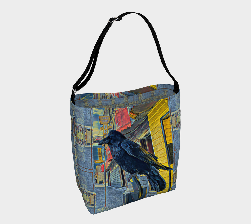 'Gold Range Raven' Stretchy Day Tote