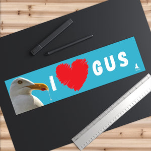 'I Love Gus' Bumper Sticker (Blue)