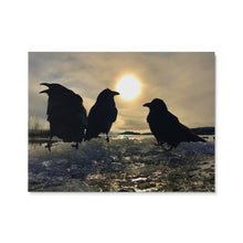 Load image into Gallery viewer, &#39;Ravens on Ice&#39; Ceramic Art Tile

