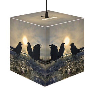 'Ravens on Ice' Cube Lamp