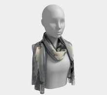 Load image into Gallery viewer, &#39;Silver Light&#39; Silk Long Scarf
