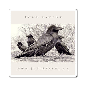 'Four Ravens' Magnet