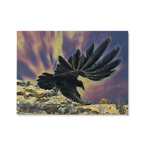 'Giant Raven at Giant Mine' Ceramic Art Tile