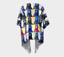 Load image into Gallery viewer, &#39;Warhol Ravens&#39; Silk Draped Kimono
