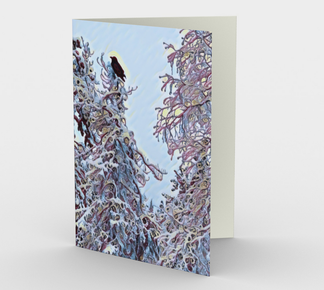 'Trippy Trees' Art Cards (Set of 3)