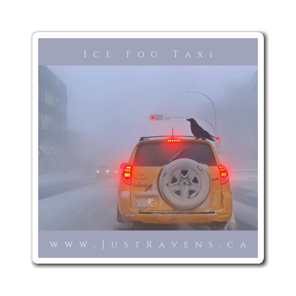 'Ice Fog Taxi' Magnet