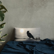 Load image into Gallery viewer, &#39;Land of Ravens, Gold &amp; Diamonds&#39; Throw Pillow
