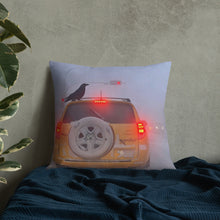 Load image into Gallery viewer, &#39;Ice Fog Taxi&#39; Throw Pillow
