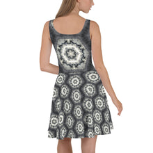 Load image into Gallery viewer, &#39;Silver Light&#39; pattern Fit &amp; Flare Dress
