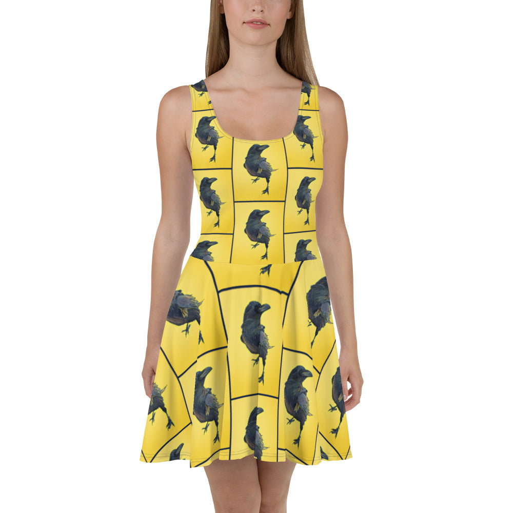 Cheeky Yellow' Fit & Flare Dress – Just Ravens