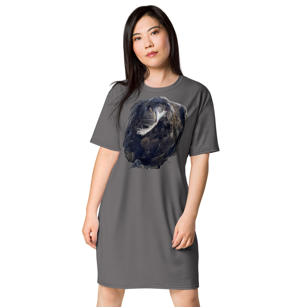'Feather Gift' T-shirt dress