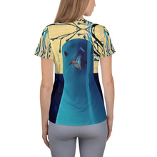 Load image into Gallery viewer, &#39;Portrait of a Slobber Artist&#39; Women&#39;s Athletic T-shirt
