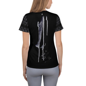 'Sword and Feather' Women's Athletic T-shirt