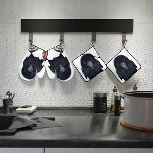 'One Hour Max' Oven Mitts & Pot Holders Set