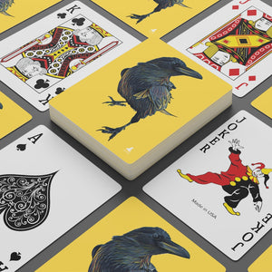 'Cheeky Yellow' Poker Cards