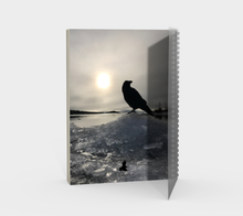 Load image into Gallery viewer, &#39;Land of Ravens, Gold &amp; Diamonds&#39; Spiral Notebook (With Cover)
