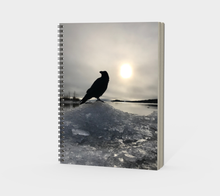 Load image into Gallery viewer, &#39;Land of Ravens, Gold &amp; Diamonds&#39; Spiral Notebook (Without Cover)
