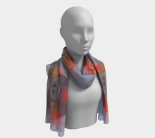 Load image into Gallery viewer, &#39;Ice Fog Taxi&#39; Silk Long Scarf

