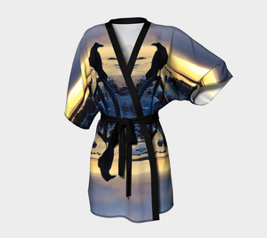 'Prince of Back Bay' Silk Kimono Robe