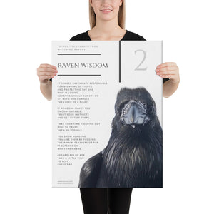 'Raven Wisdom 2' Canvas Print