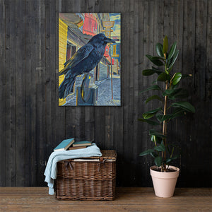 'Gold Range Raven' Canvas Print