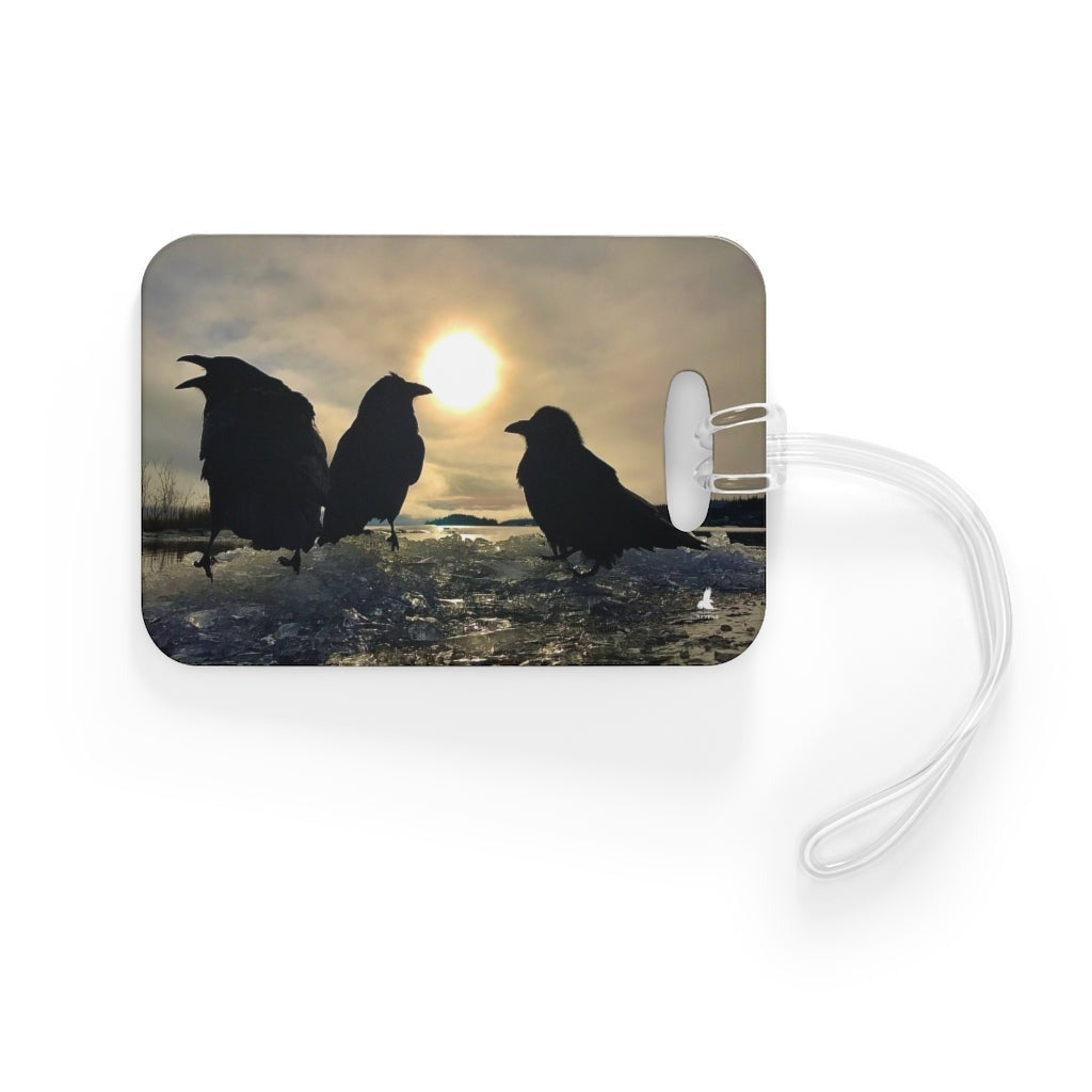 'Ravens on Ice' Bag Tag
