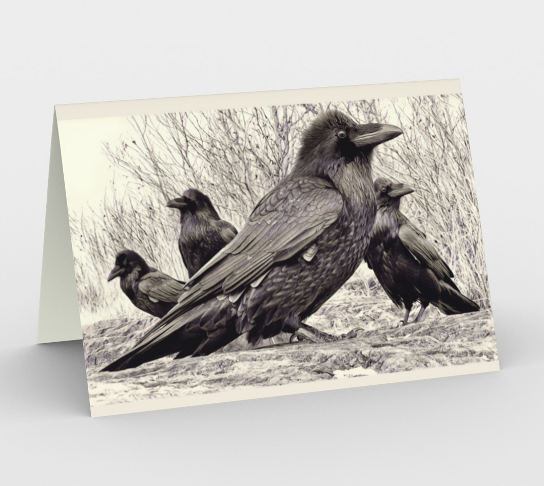 'Four Ravens' Art Cards (Set of 3)