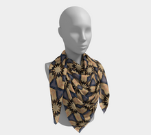 Load image into Gallery viewer, &#39;Raven Crown&#39; Silk Square Scarf
