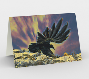 'Giant Raven at Giant Mine' Art Cards (Set of 3)
