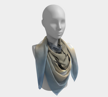 Load image into Gallery viewer, &#39;Icy Sky&#39; Silk Square Scarf
