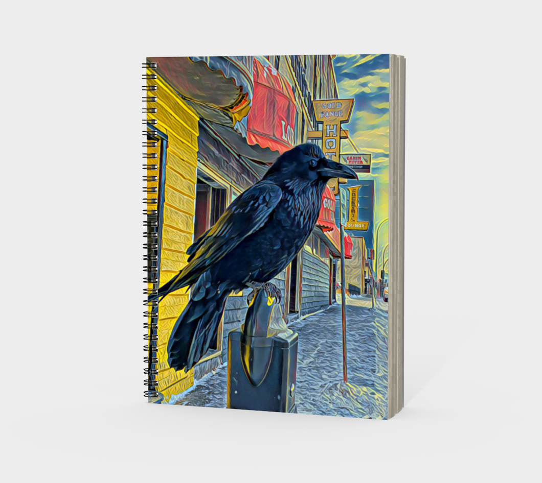 'Gold Range Raven' Spiral Notebook (Without Cover)
