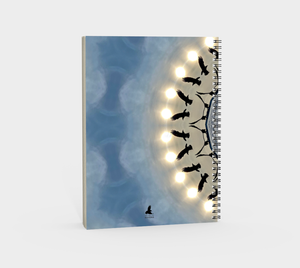 'Planet Raven' Spiral Notebook (Without Cover)