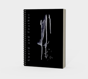 'Sword and Feather' Spiral Notebook (Without Cover)