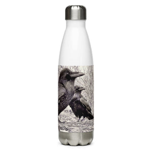 'Four Ravens' Stainless Steel Water Bottle