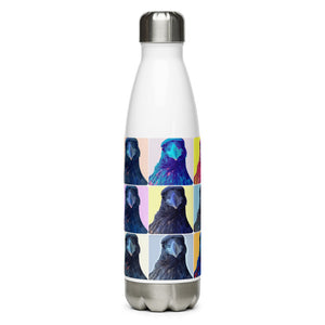 'Warhol Ravens' Stainless Steel Water Bottle
