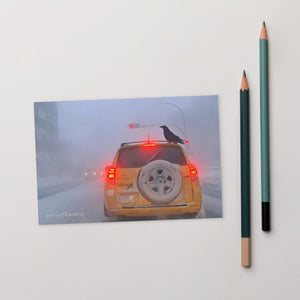 'Ice Fog Taxi' Postcard