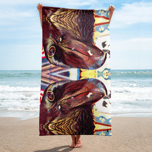 'Swirly Bird' Towel