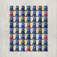 Load image into Gallery viewer, &#39;Warhol Ravens&#39; Throw Blanket
