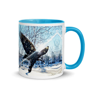 'Snowy Raven' Ceramic Mug