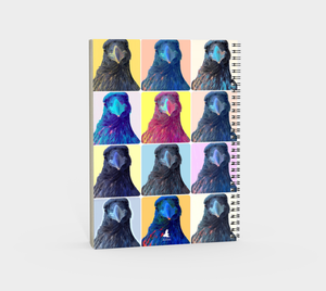 'Warhol Ravens' Spiral Notebook (Without Cover)
