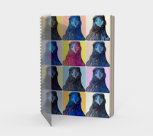 Load image into Gallery viewer, &#39;Warhol Ravens&#39; Spiral Notebook (With Cover)

